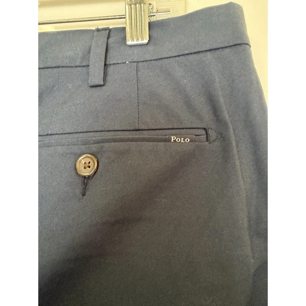 Men's Polo Ralph Lauren Black Straight Fit Dress Pants 38X32
